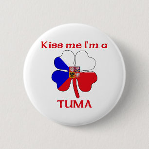 Badge Rond 5 Cm Tchèques personnalisés m'embrassent que je suis