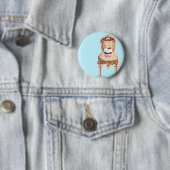 Badge Rond 5 Cm Tea Party Cupcake Design (En situation)