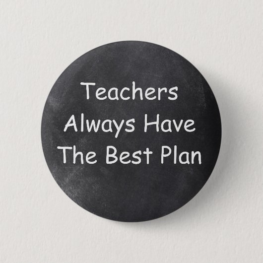 Badge Rond 5 Cm Teacher Chalkboard Design Idée cadeau (Devant)