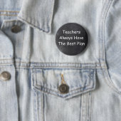 Badge Rond 5 Cm Teacher Chalkboard Design Idée cadeau (En situation)
