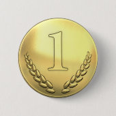 Badge Rond 5 Cm Teacher's Gold 1st Place Award (Devant)