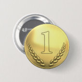 Badge Rond 5 Cm Teacher's Gold 1st Place Award (Devant & derrière)