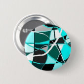 BADGE ROND 5 CM TEAL ET TURQUIOS (Devant & derrière)