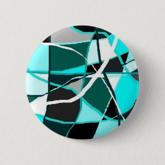 BADGE ROND 5 CM TEAL ET TURQUIOS