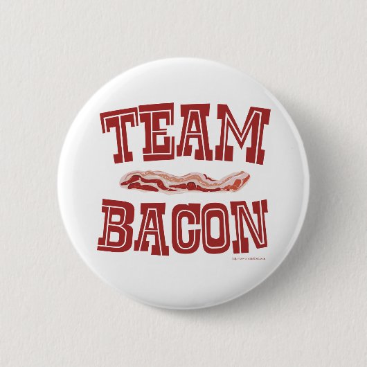 Badge Rond 5 Cm Team Bacon Fun Breakfast Life Art (Devant)