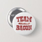 Badge Rond 5 Cm Team Bacon Fun Breakfast Life Art (Devant & derrière)