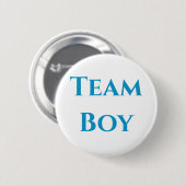 Badge Rond 5 Cm Team Boy Gender Revela (Devant & derrière)