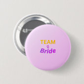 Badge Rond 5 Cm Team Bride button (Devant & derrière)