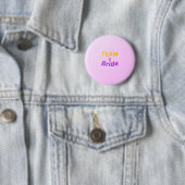 Badge Rond 5 Cm Team Bride button (En situation)
