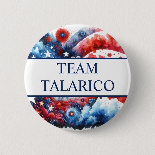 Badge Rond 5 Cm Team James Talarico for President (Devant)