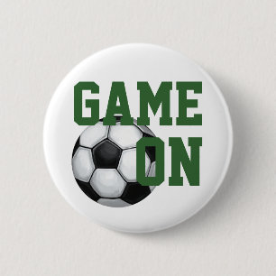 Badge Rond 5 Cm Team Name and Number Soccer Ball