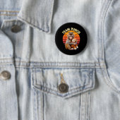 Badge Rond 5 Cm Team Punch Monkey Plush Retro Sun (En situation)