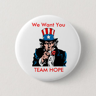 Badge Rond 5 Cm teamhope3, nous vous voulons, ESPOIR d'ÉQUIPE