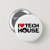 Badge Rond 5 Cm Tech House (Devant & derrière)