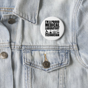 Badge Rond 5 Cm Technicien de laboratoire Médicale