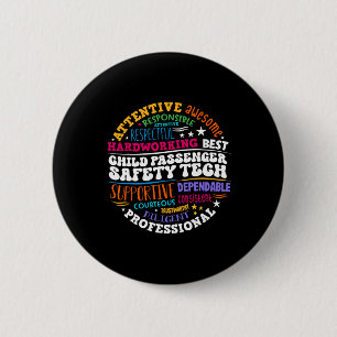 Badge Rond 5 Cm Technicien de sécurité pour enfants