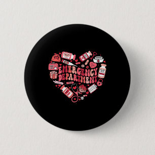 Badge Rond 5 Cm Technicien de soins infirmiers d'urgence du servic