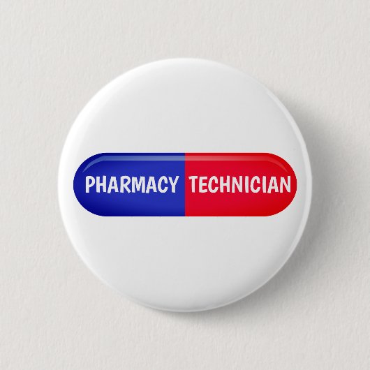 Badge Rond 5 Cm Technicien en pharmacie (Devant)