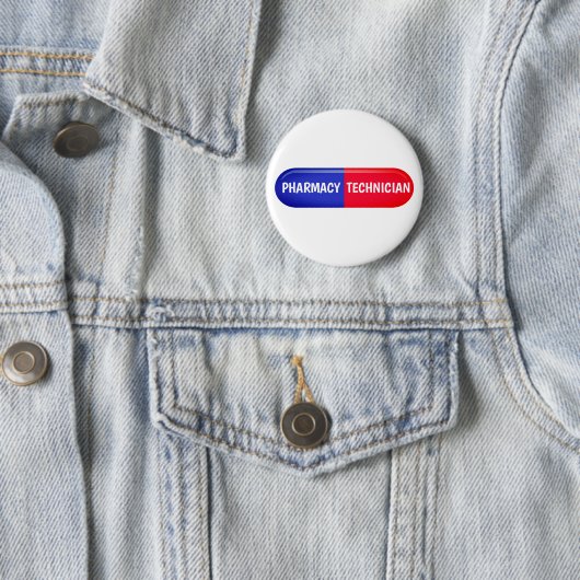 Badge Rond 5 Cm Technicien en pharmacie (En situation)
