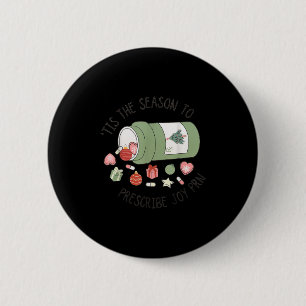 Badge Rond 5 Cm Technicien en pharmacie Noël Diplômé en pharmacie 