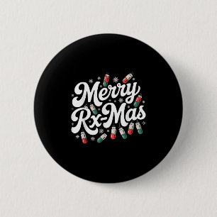 Badge Rond 5 Cm Technicien en pharmacie Noël Pharmacien Pharmacie
