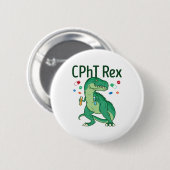 Badge Rond 5 Cm Technicien en pharmacie Tech CPhT Rex (Devant & derrière)
