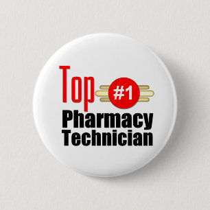 Badge Rond 5 Cm Technicien supérieur de pharmacie