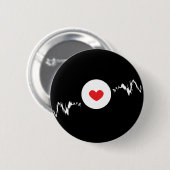 Badge Rond 5 Cm Techno drogué (Devant & derrière)
