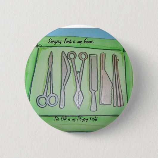 Badge Rond 5 Cm technologie de chirurgie (Devant)