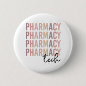 Badge Rond 5 Cm Technologie pharmaceutique | Technicien en pharmac (Devant)