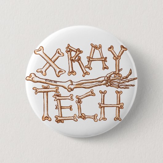Badge Rond 5 Cm Technologie X-Ray (Devant)