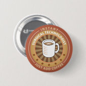 Badge Rond 5 Cm Technologue chirurgical instantané (Devant & derrière)
