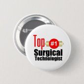 Badge Rond 5 Cm Technologue chirurgical supérieur (Devant & derrière)