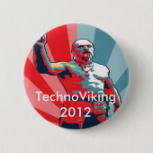 Badge Rond 5 Cm TechnoViking 2012 (Devant)