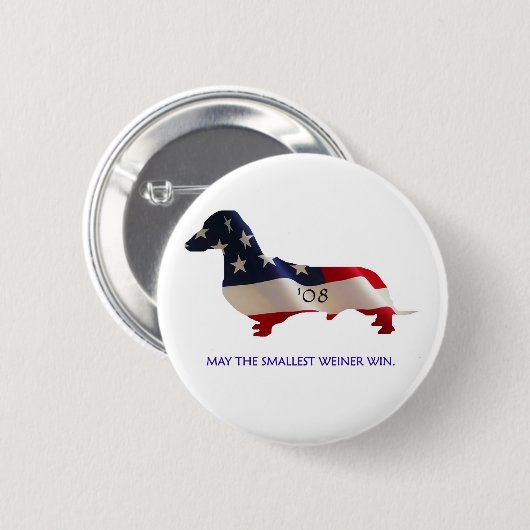 Badge Rond 5 Cm Teckel '08 (Devant & derrière)