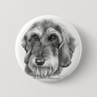 Badge Rond 5 Cm Teckel à poils durs