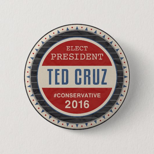 Badge Rond 5 Cm Ted Cruz 2016 (Devant)