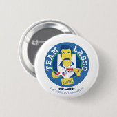 Badge Rond 5 Cm Ted Lasso | Team Lasso Tea Iconic Avatar (Devant & derrière)
