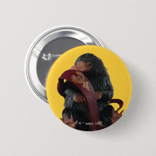 Badge Rond 5 Cm Teddy Avec Cravate Graphique (Devant & derrière)