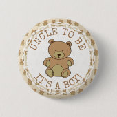 Badge Rond 5 Cm Teddy Bear It a Boy Button (Devant)