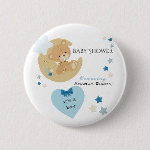 Badge Rond 5 Cm Teddy Bear Love Baby Shoy 