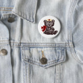 Badge Rond 5 Cm Teddy Bear Nurse (En situation)