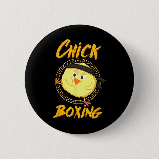 Badge Rond 5 Cm Tee de kickboxing pour femmes compétitrices (Devant)