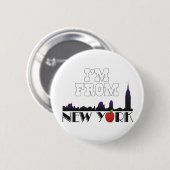 Badge Rond 5 Cm TEE I'm from New York (Devant & derrière)