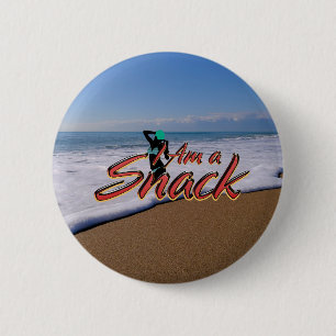 Badge Rond 5 Cm TEE Je suis un snack boutons