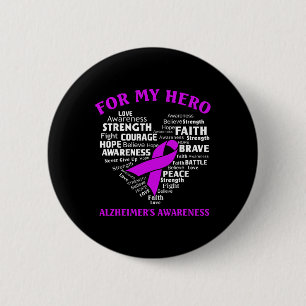 Badge Rond 5 Cm Tee-shirt à ruban cœur pour la sensibilisation à m
