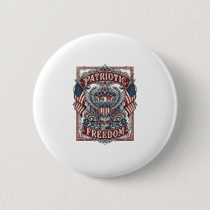 Badge Rond 5 Cm Tee-shirt graphique vectoriel de défilé patriotiqu