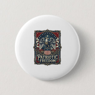 Badge Rond 5 Cm Tee-shirt graphique vectoriel Stargazer patriotiqu