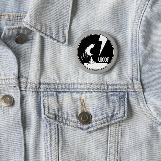 Badge Rond 5 Cm Tee - shirt | Snoopy Howling (En situation)
