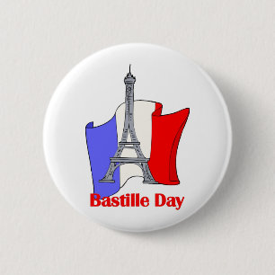 Badge Rond 5 Cm Tee - shirts du 14 juillet de la Tour Eiffel et du
